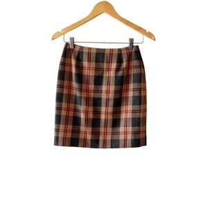 Vintage 90s Petite Sophisticate Plaid Academia Skirt Size 0